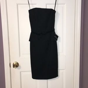 Black Lace Peplum Dress